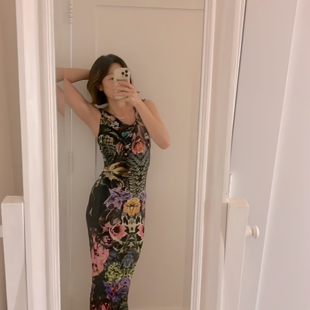 ROBERTO CAVALLI Floral Print floor length gown - Picture 4 of 16